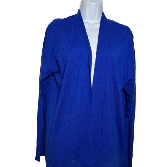 Banana Republic Rib Easy Open womens cardigan sweater size XL royal blue NWT - Picture 3 of 8